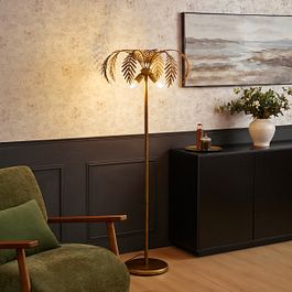 Vintage Stehleuchte gold 156 cm 2-Licht - Botanica