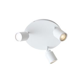 Foco de baño moderno blanco 3 luces IP44 - Ducha