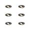 Lot de 6 Spots Encastrables Modernes Canon de Fusil GU10 Ronds 50mm Orientables - Edu