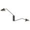 Scandinavische wandlamp zwart 2-lichts - Sauf