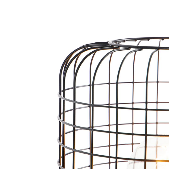 Industrijska podna lampa crna - Bliss Vefa