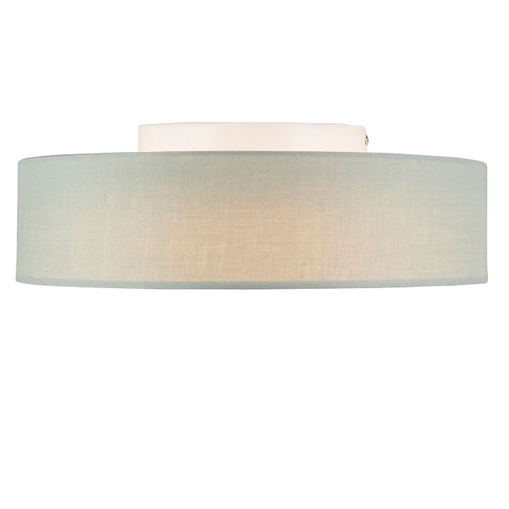 Plafonnier vert 40 cm avec LED - Drum LED