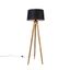 Rustikálny-trojnohý-vintage-drevený-s-tienidlom-z-ľanu-čierny-45-cm---Tripod-Classic