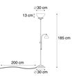 Klasická-stojací-lampa-hnědá-s-lampičkou-na-čtení---Dallas