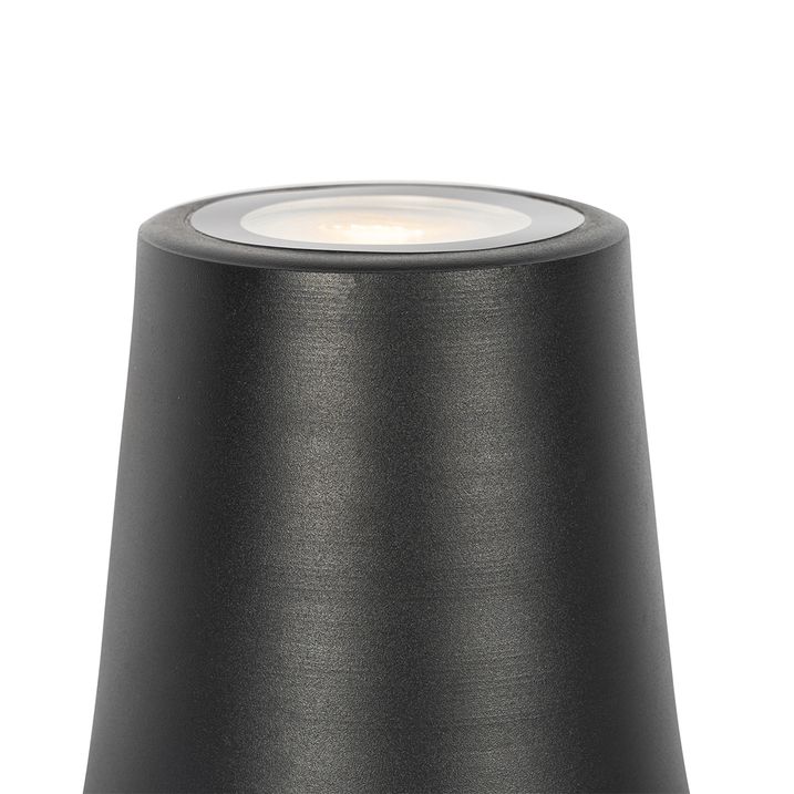 Moderna dārza lampa melna apaļa IP65 - Lennard