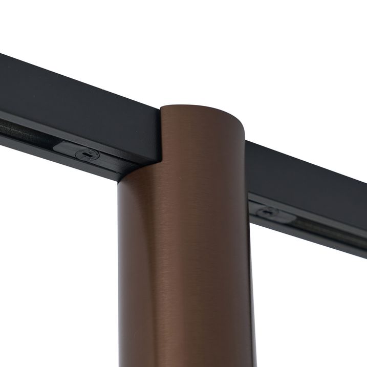 Moderner Strahler Dunkelbronze für Schienensystem 1-phasig GU10 35mm - Slimline Nubee Honey