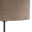 Vloerlamp-zwart-met-velours-kap-taupe-met-goud-35-cm---Parte