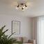 Faretto-da-soffitto-di-design-bronzo-con-vetro-trasparente-rotondo-a-3-luci---Domo