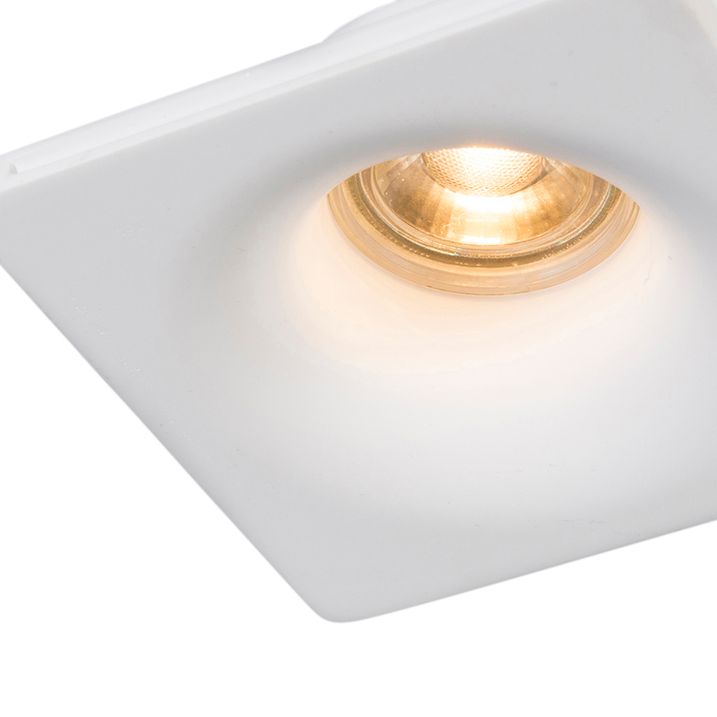 Spot encastré blanc rond 12 cm - Gypsy Stucco