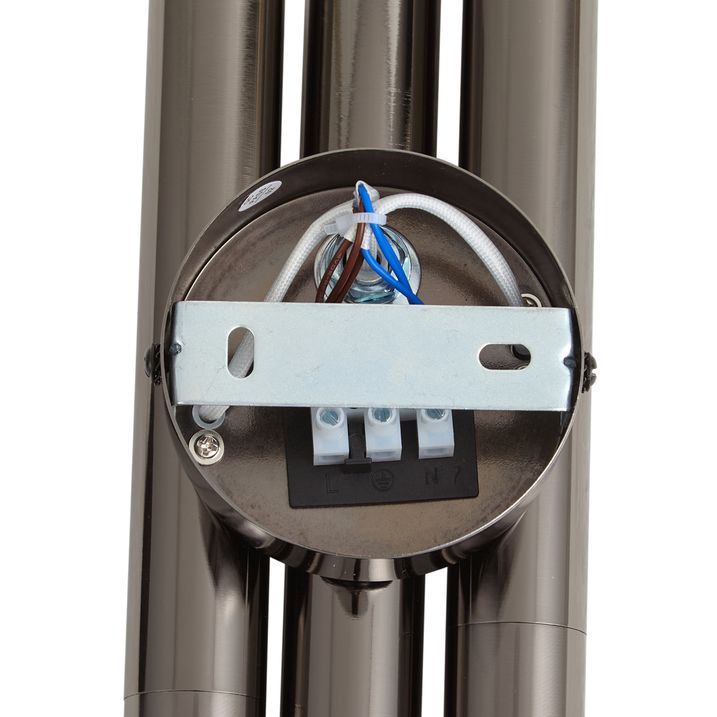 Retro wall lamp gunmetal 3-light - Pipes