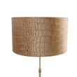 Stolná-lampa-bronzová-so-zamatovým-tienidlom-krokodíl-35cm---Parte