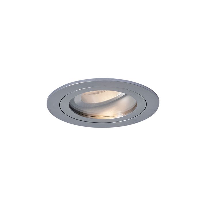 Modern Recessed Spotlight Gunmetal Adjustable IP44 - Chuck