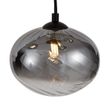 Moderne-Hängelampe-schwarz-mit-Rauchglas-9-flammig---Jia