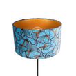 Stojací-lampa-černá-s sametovým-stínítkem-s motýly-35-cm---Parte