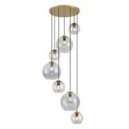 Art-Deco-piekaramā-lampa-zelta-krāsā-ar-varavīksnes-stiklu-7-gaismas---Sandra
