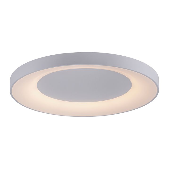Plafoniera bianca incl. LED con telecomando - Meidan