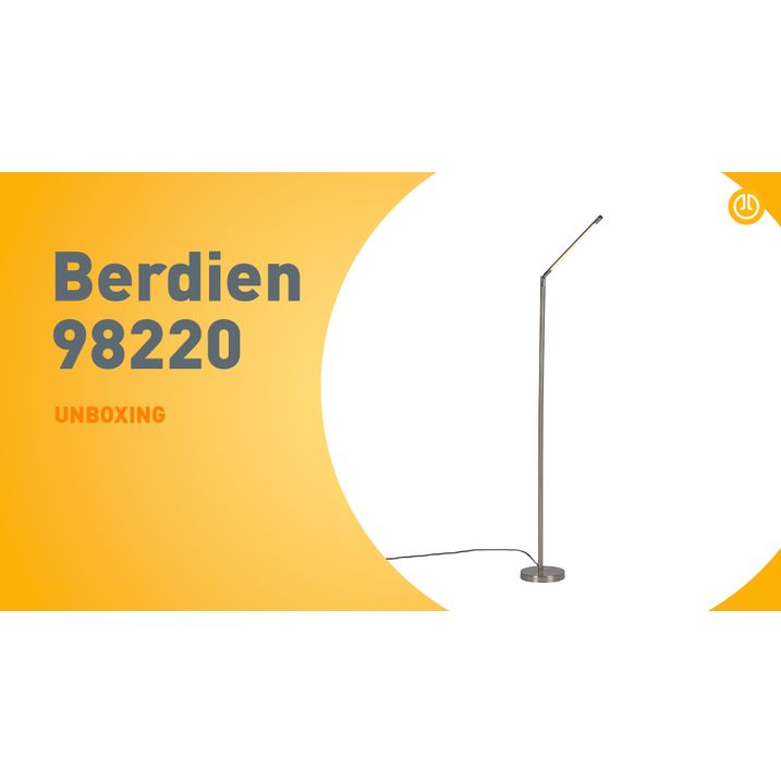 Candeeiro de pé moderno em aço com LED - Berdien