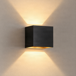Modern Wall Lamp Black with Light Effect - Transfer
