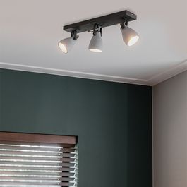 Industrial Spotlight Grey Concrete 3-Light - Creto