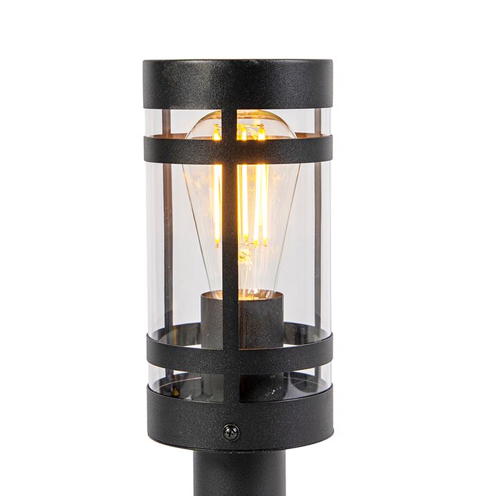 Buitenlamp zwart met grondpin en kabelmof 50cm IP44 - Gleam