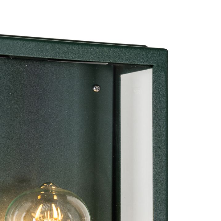 Industrial Outdoor Wall Light Dark Green with Glass IP44 - Rotterdam