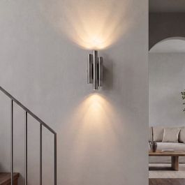 Retro wall lamp gunmetal 3-light - Pipes
