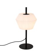 Modern-Outdoor-Table-Lamp-Black-with-White-Lampshade-IP44---Robbert
