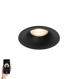 Spot încastrat inteligent negru, incl. Wifi GU10 50mm - Gijs