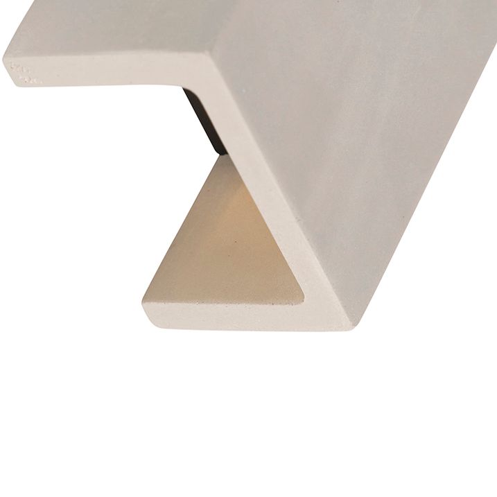 Smart vegglampe grå betong rektangel inkl. Zigbee G9 - Meaux