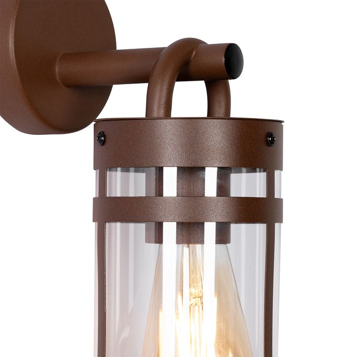 Industrial Outdoor Wall Light Rust Brown IP44 - Ruben