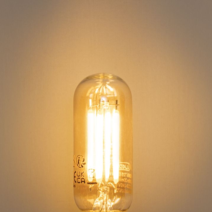 Set mit 5 dimmbaren E14 LED-Glühbirnen Gold T25 4W 300 lm 2200K