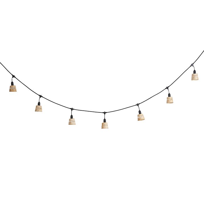 Fişli Bambu Şerit LED Lamba 8m LED Dahil 10 Işıklı IP44 - Ibiz