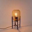 Moderná-stolná-lampa-čierna-so-zlatom---Bliss-Mesh
