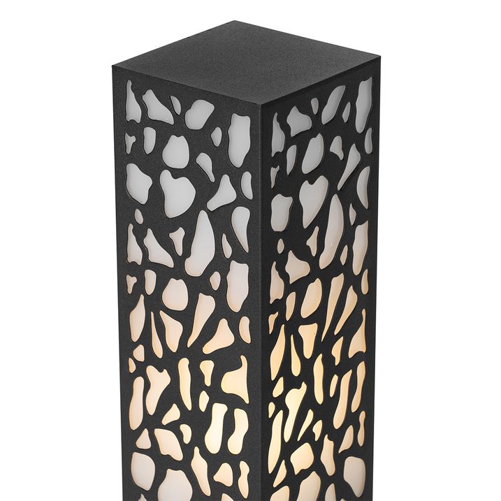 Smarte Aussenleuchte Pollerleuchte schwarz 60 cm IP44 inkl. Wifi ST64 - Nicole