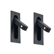2er-Set-moderne-Wandleuchten-schwarz-inkl.-LED-und-USB-C-Anschluss---Hilton