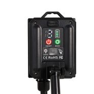 Set-of-2-Black-Spike-Lights-60cm-Incl.-Rechargeable-LED-and-Solar-IP65---Adalind