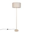 Lampadaire-Japandi-beige-avec-abat-jour-marron-clair-50-cm---Simplo