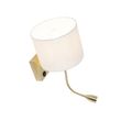 Art-Deco-Wall-Light-Gold-with-White-Shade---Brescia