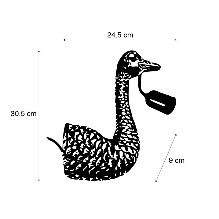 Vintage Wall Light Brass - Animal Camel Bird