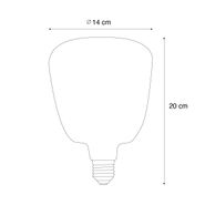 5er-Set-E27-Dimmbare-LED-Glühbirnen-G140-Braun-4,9W-110-lm-1800K