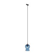 Lampada-a-sospensione-retrò-nera-con-vetro-blu-per-sistema-a-binario-monofase---Iconic-Bell