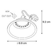 Modern-Recessed-Spotlight-White-GU10-50mm---Dept