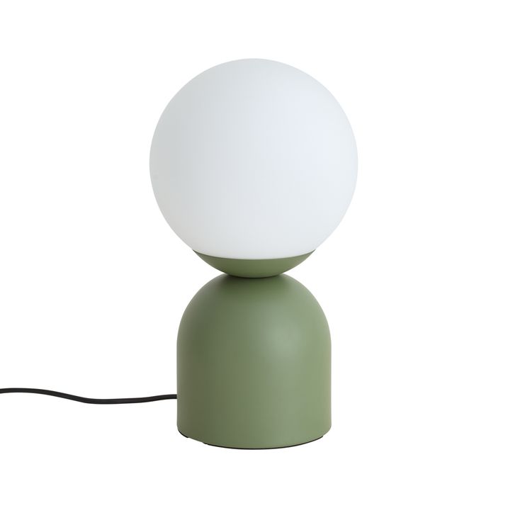 Hotel Chic Table Lamp Green with Opal Glass - Pallon Trend