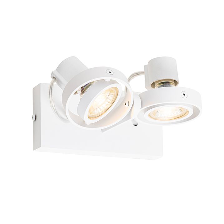 Moderne spotlight hvit 2-lys - Master 50