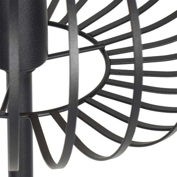 Lampada da terra di design nera - Johanna