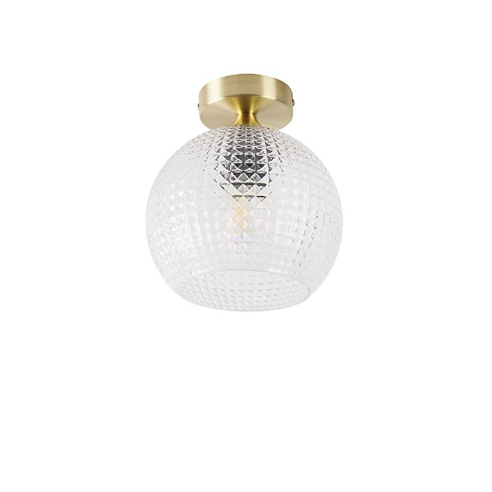 Art Deco mennyezeti lámpa rézzel - Sphere