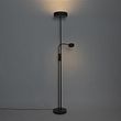 Lampadaire-noir-avec-LED-et-variateur-avec-liseuse---Kelso