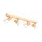 Plafón de madera con foco blanco ajustable 4-luces - Thorin