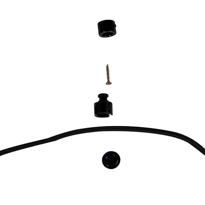 Smart taklampa svart 3-ljus inkl. WiFi G95 - Cava