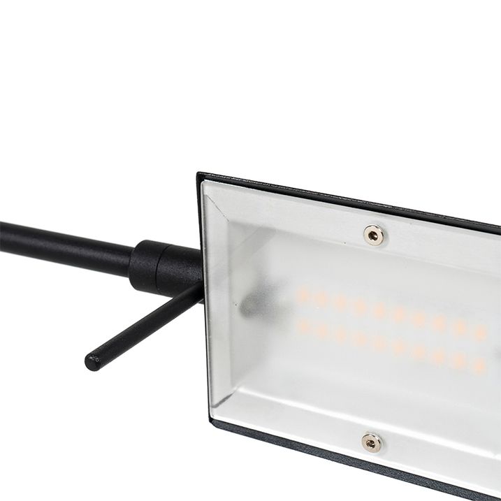Design gulvlampe sort inkl. LED med touch-dæmper - Notia